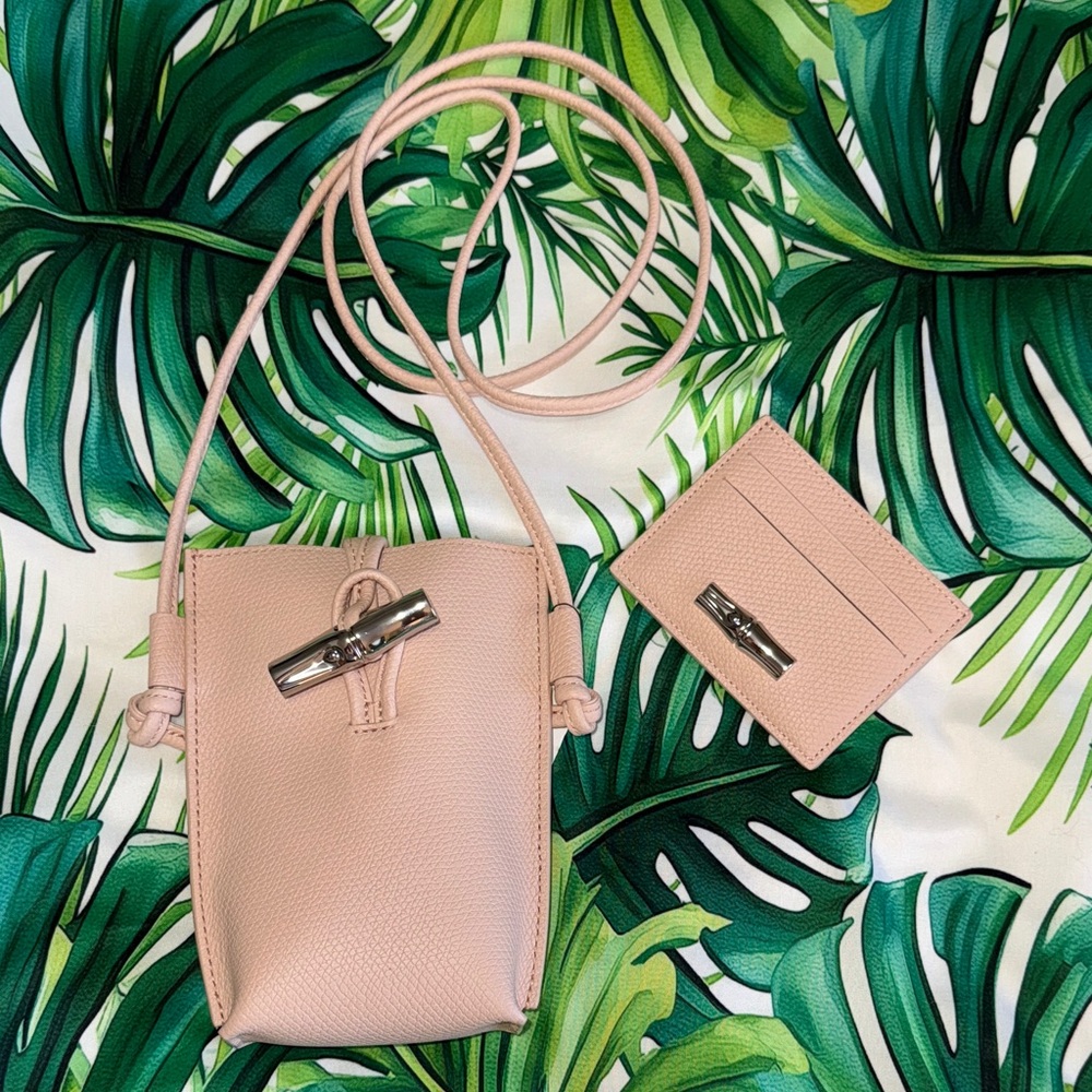 Longchamp Le Rousseau Crossbody Bag and Cardholder Set